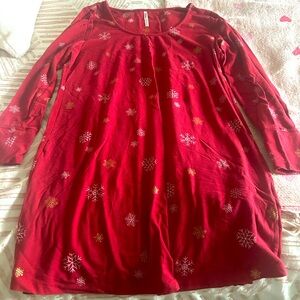 Soma Snowflake Sleepshirt size M